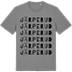 Mid Heather Gray t-shirt med Järperud ordlek t-shirt