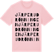 Pink Cotton t-shirt med Järperudrönningen ordlek t-shirt