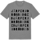 Mid Heather Gray t-shirt med Järperudrönningen ordlek t-shirt