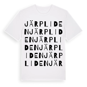 Järpliden ordlek t-shirt – ekologisk bomull t-shirt från PinShirt
