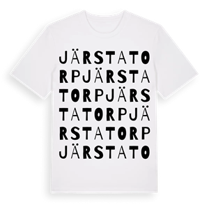 Järstatorp ordlek t-shirt – ekologisk bomull t-shirt från PinShirt