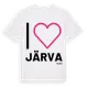White t-shirt med Jag älskar Järva t-shirt stort tryck