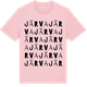 Pink Cotton t-shirt med Järva ordlek t-shirt