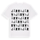 White t-shirt med Järva ordlek t-shirt