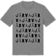 Mid Heather Gray t-shirt med Järva ordlek t-shirt