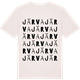Vintage White t-shirt med Järva ordlek t-shirt