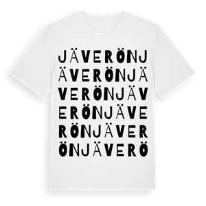 Jäverön ordlek t-shirt – ekologisk bomull t-shirt från PinShirt
