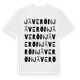 White t-shirt med Jäverön ordlek t-shirt