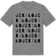 Mid Heather Gray t-shirt med Jeriko ordlek t-shirt