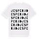 White t-shirt med Jesperud ordlek t-shirt