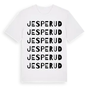 Jesperud ordlek t-shirt – ekologisk bomull t-shirt från Pinshirt