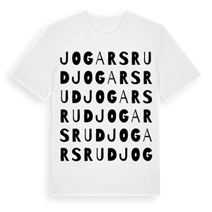 Jogarsrud ordlek t-shirt – ekologisk bomull t-shirt från PinShirt