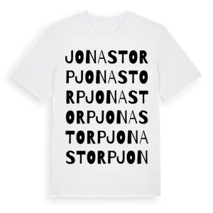 Jonastorp ordlek t-shirt – ekologisk bomull t-shirt från Pinshirt