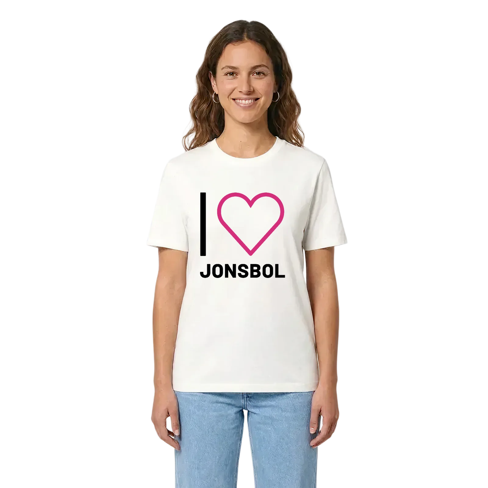 Jag älskar Jonsbol t-shirt stort tryck – White, i miljö