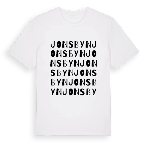 Jonsbyn ordlek t-shirt – ekologisk bomull t-shirt från PinShirt