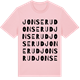Pink Cotton t-shirt med Jonserud ordlek t-shirt