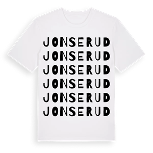 Jonserud ordlek t-shirt – ekologisk bomull t-shirt från PinShirt