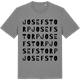 Mid Heather Gray t-shirt med Josefstorp ordlek t-shirt