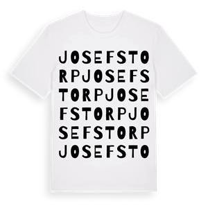 Josefstorp ordlek t-shirt – ekologisk bomull t-shirt från Pinshirt