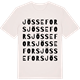 Vintage White t-shirt med Jössefors ordlek t-shirt