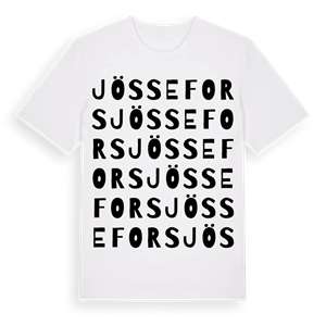 Jössefors ordlek t-shirt – ekologisk bomull t-shirt från PinShirt