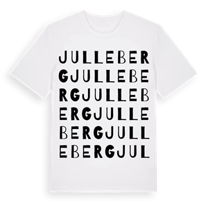 Julleberg ordlek t-shirt – ekologisk bomull t-shirt från Pinshirt