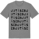 Mid Heather Gray t-shirt med Jutåsen ordlek t-shirt