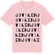 Pink Cotton t-shirt med Juviken ordlek t-shirt