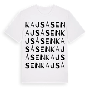 Kajsåsen ordlek t-shirt – ekologisk bomull t-shirt från PinShirt