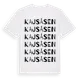 White t-shirt med Kajsåsen ordlek t-shirt