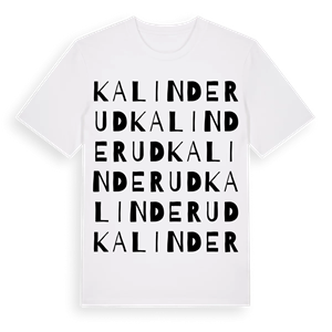 Kalinderud ordlek t-shirt – ekologisk bomull t-shirt från PinShirt