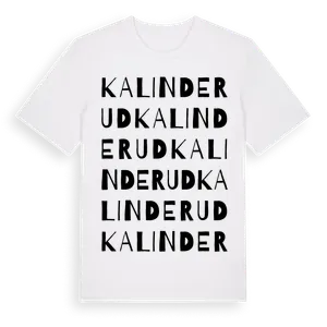 Kalinderud ordlek t-shirt – ekologisk bomull t-shirt från Pinshirt