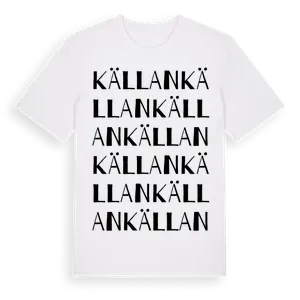 Källan ordlek t-shirt – ekologisk bomull t-shirt från Pinshirt