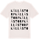 Vintage White t-shirt med Källåstorp ordlek t-shirt