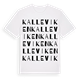 White t-shirt med Kalleviken ordlek t-shirt