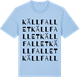 Blue Soul t-shirt med Källfallet ordlek t-shirt