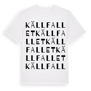 Källfallet ordlek t-shirt – ekologisk bomull t-shirt från PinShirt