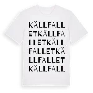 Källfallet ordlek t-shirt – ekologisk bomull t-shirt från Pinshirt