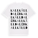 Kallkälldalen ordlek t-shirt