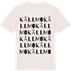 Vintage White t-shirt med Källmo ordlek t-shirt
