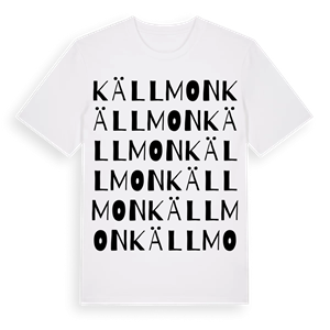 Källmon ordlek t-shirt – ekologisk bomull t-shirt från PinShirt