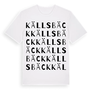 Källsbäck ordlek t-shirt – ekologisk bomull t-shirt från PinShirt