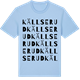 Blue Soul t-shirt med Källserud ordlek t-shirt