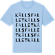 Blue Soul t-shirt med Källsfallet ordlek t-shirt