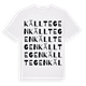 Källtegen ordlek t-shirt