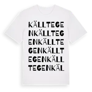 Källtegen ordlek t-shirt – ekologisk bomull t-shirt från Pinshirt
