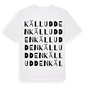 Källudden ordlek t-shirt – ekologisk bomull t-shirt från PinShirt