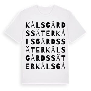 Kålsgårdssäter ordlek t-shirt – ekologisk bomull t-shirt från Pinshirt