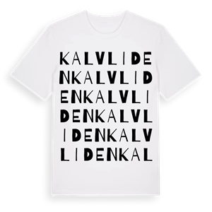 Kalvliden ordlek t-shirt – ekologisk bomull t-shirt från Pinshirt