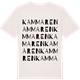 Vintage White t-shirt med Kammaren ordlek t-shirt